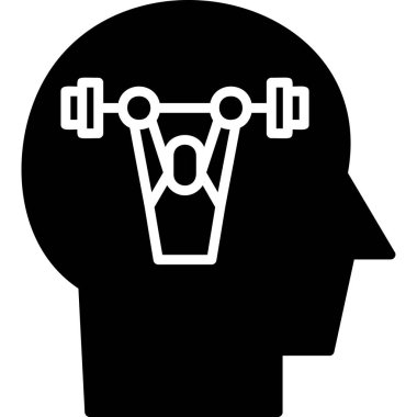 Yapay zeka robot ikonu. Beyaz arkaplanda izole edilmiş web tasarımı için insan yapay makine vektör simgesi ana hatları