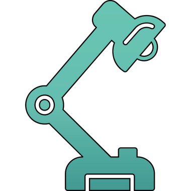 Kol kolu simgesi renk dış hat vektörü