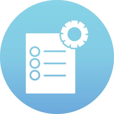 Kontrol listesi simgesi, vektör illüstrasyonu