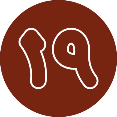 Bir kadın simgesinin vektör illüstrasyonu