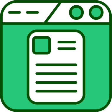 belge simgesi, vektör çizimi