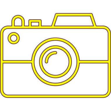 Kamera simgesi. Basit resimleme