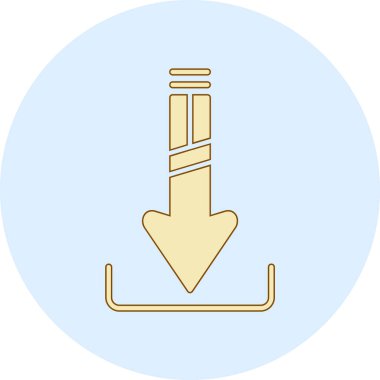 ok yönü simgesi doldurulmuş - taslak biçimi