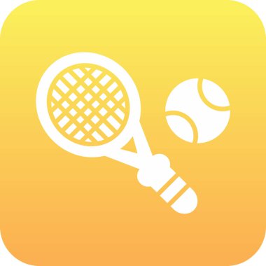 Tenis topu ikonu. vektör