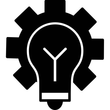 Bir fikrim var. Web simgesi basit illüstrasyon