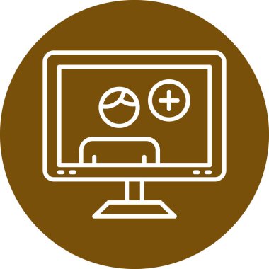 Kullanıcı günlüğü web simgesi, vektör illüstrasyonu