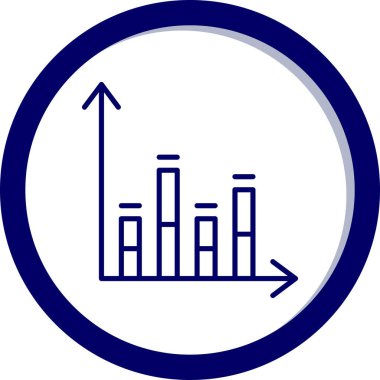Doldurulmuş çizelge çizelgesi simgesi - taslak biçimi