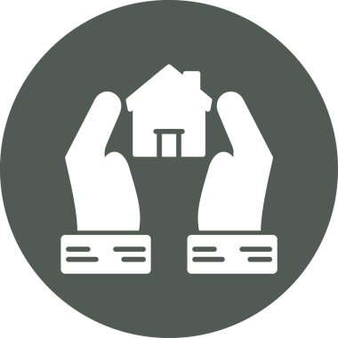 Ev. Web simgesi basit illüstrasyon