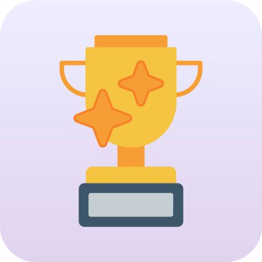 Kupa. Web simgesi basit illüstrasyon.