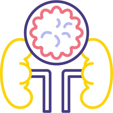 Org. Web simgesi basit illüstrasyon