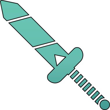 karikatür karalama hançer simgesi