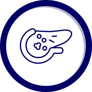 Karaciğer simgesinin vektör çizimi