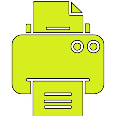 Bir kamera simgesinin vektör illüstrasyonu