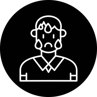 Maskeli bir adamın vektör çizimi