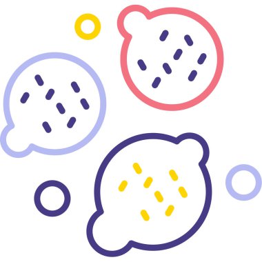 Yemek. Web simgesi basit illüstrasyon