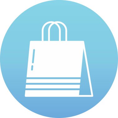 Alışveriş poşeti ikonu. Web için basit alışveriş poşeti vektör simgeleri çizimi