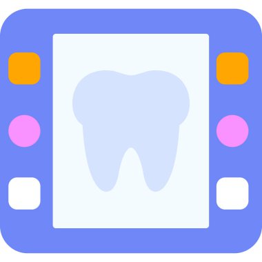 Bir dişin vektör çizimi