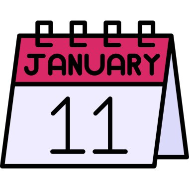 Takvim simgesi tasarımı, vektör illüstrasyonu