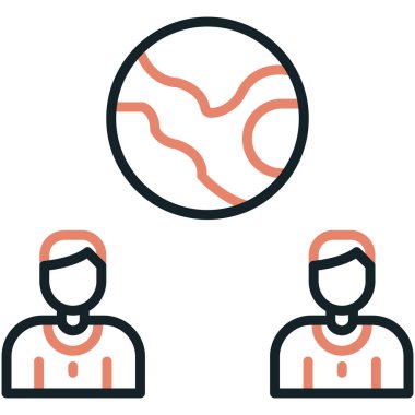 İnsan simgesinin vektör illüstrasyonu