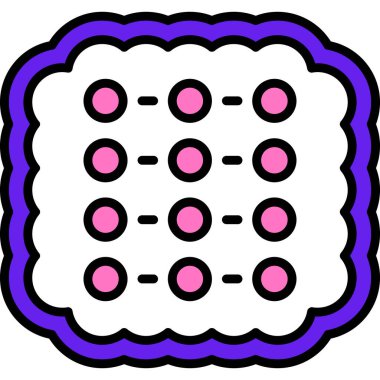 yiyecek web simgesi basit illüstrasyon