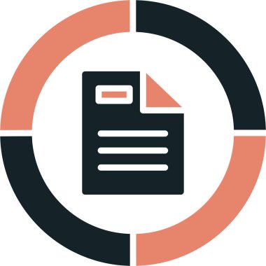 belge dosya vektör simgesi