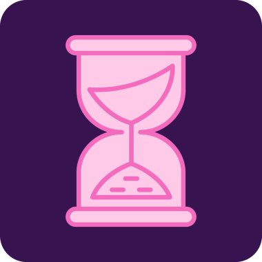 Kum saati. Web simgesi basit tasarım