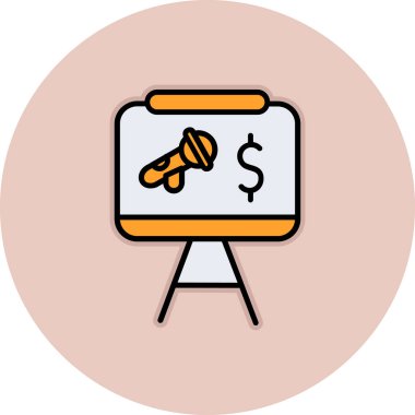 Para için. Web simgesi basit illüstrasyon