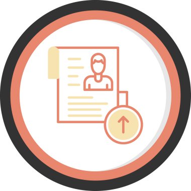 Belge simgesinin vektör illüstrasyonu