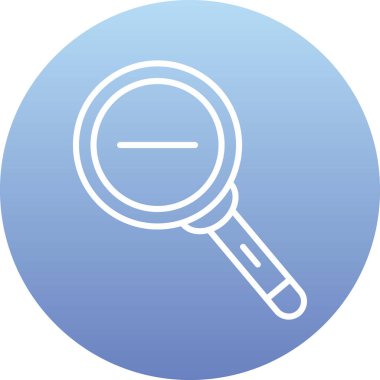 Büyüteç. Web simgesi basit illüstrasyon