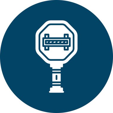 Bir fener simgesinin vektör illüstrasyonu