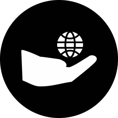 Küresel simge vektör illüstrasyonu