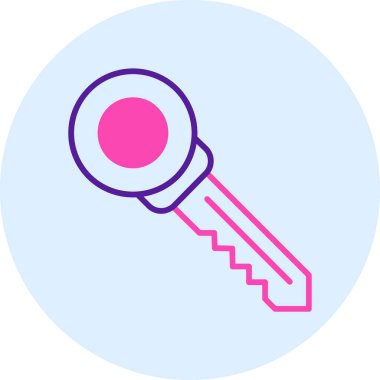 Anahtar. Web simgesi basit illüstrasyon