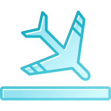 Uçak. Web simgesi basit tasarım