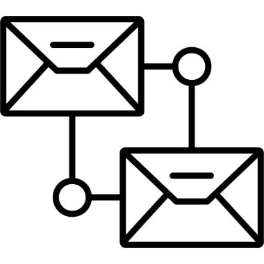 E- posta simgesi vektör illüstrasyonu