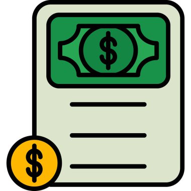 Para için. Web simgesi basit illüstrasyon