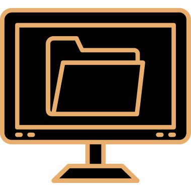 dizüstü bilgisayar simgesi. beyaz arkaplanda izole edilmiş web tasarımı için ana bilgisayar izleyici vektör simgesi