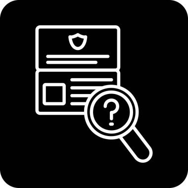 Arama simgesi vektör illüstrasyonu