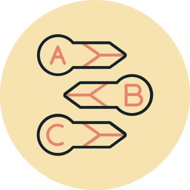 Bir ok kümesinin vektör illüstrasyonu