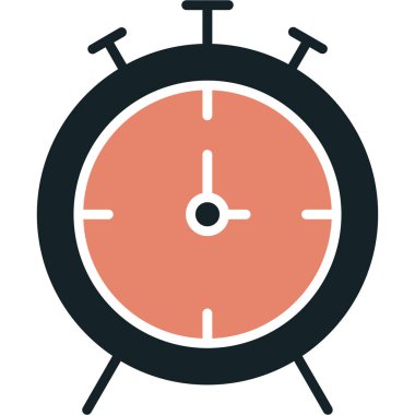 Saat simgesi vektör illüstrasyonu