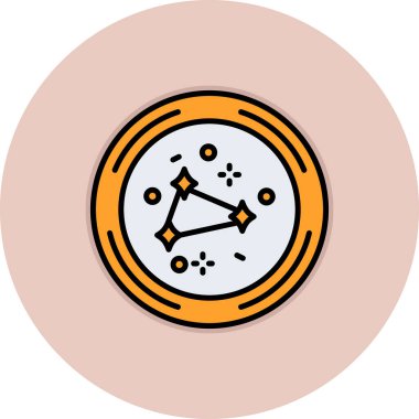 Modern bir saat simgesinin vektör çizimi