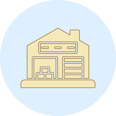 Ev. Web simgesi basit illüstrasyon