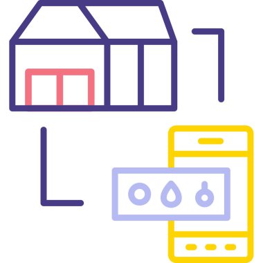 Modern simgenin vektör illüstrasyonu