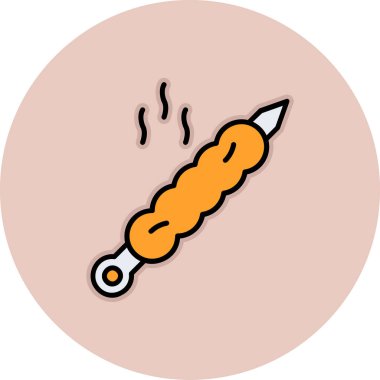 Dövme simgesinin vektör çizimi