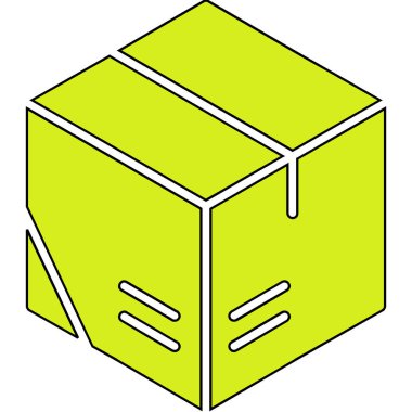 kutu simgesi vektör illüstrasyonu