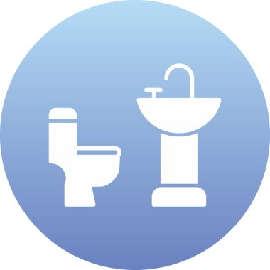 tuvalet vektörü simgesi işareti