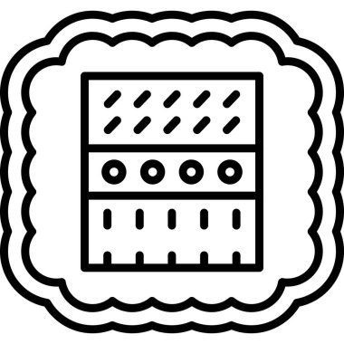 Peynir. Web simgesi basit tasarım