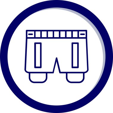 Bir tren simgesinin vektör illüstrasyonu