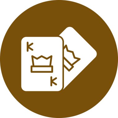 Kartlar. Web simgesi basit illüstrasyon