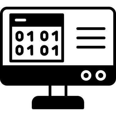 bilgisayar izleyici vektör simgesi