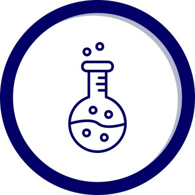 Kimyasal tüp. vektör simgesi basit tasarım